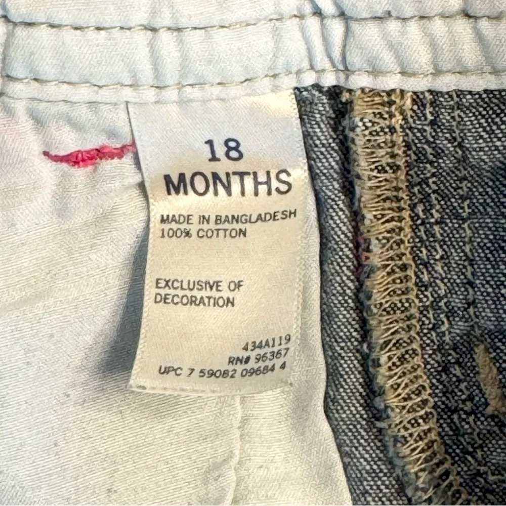 Oshkosh 18 month Heart Denim Overalls